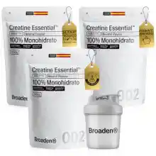 Creatina Monohidratada Micronizada en Polvo 3.3 Kg (Paquete de 3 + Shaker + Dosificador)