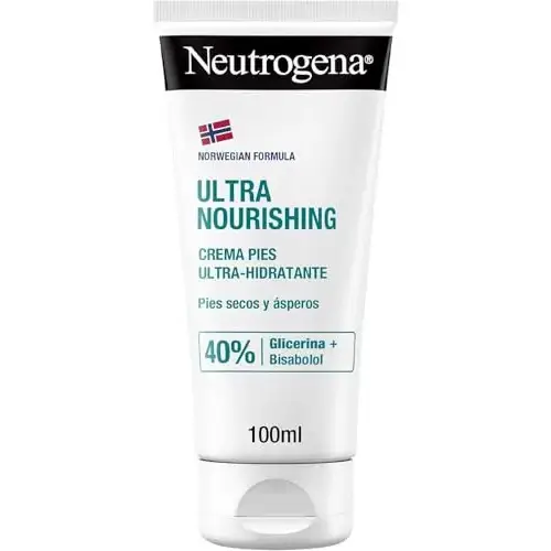 Crema de pies Neutrogena Fórmula Noruega Ultra Hidratante (100 ml) con Glicerina
