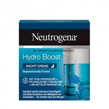 Crema facial Neutrogena Hydro Boost de noche con hialurónico para cualquier piel 50 ml