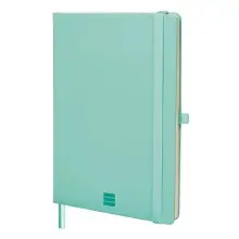 Cuaderno Finocam Nexo A5 (72 hojas) tapa dura turquesa, microperforado, bolsillo y portabolígrafo