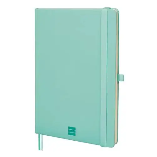 Cuaderno Finocam Nexo A5 (72 hojas) tapa dura turquesa, microperforado, bolsillo y portabolígrafo