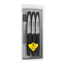 Cuchillos mondadores Arcos Nova (100mm) de acero inoxidable con mango de polipropileno