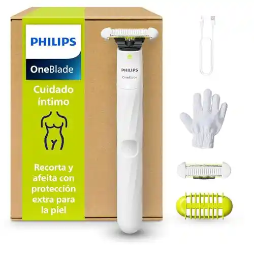 Depiladora íntima Philips OneBlade para cuidado personal