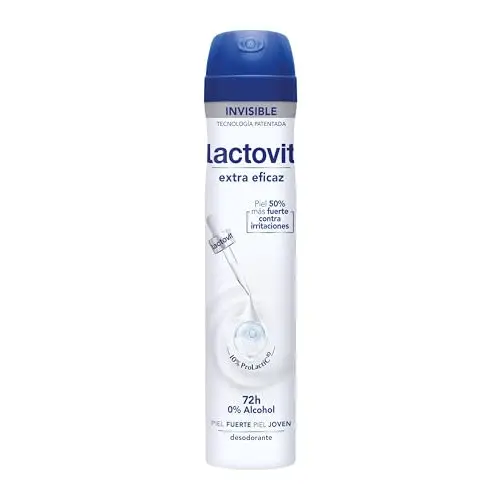 Pack 3x Desodorante Lactovit Extra Eficaz con Microcápsulas Protect 0% Alcohol