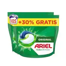 Detergente Ariel Todo En 1 Pods, 105 cápsulas para lavar ropa