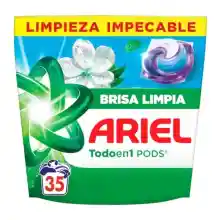 Detergente en cápsulas Ariel PODS Todo En 1 (35 lavados) Brisa Limpia