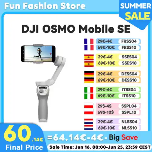 DJI OSMO Mobile SE - Estabilizador inteligente en 3 ejes