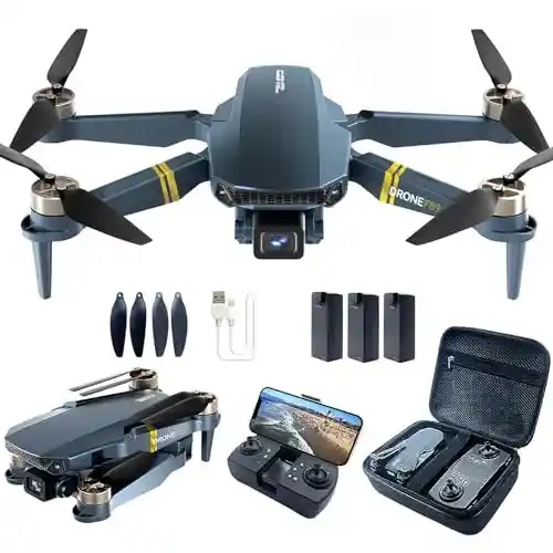 Dron con Cámara 4K HD, 84 min de vuelo (3 baterías) y alcance 800 m