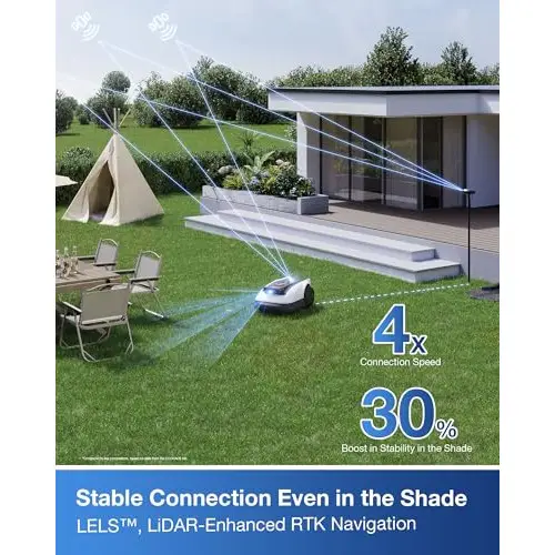 ECOVACS Goat O800 RTK Care Kit - Cortacésped Inalámbrico 800 m², RTK+Visión Lidar, Cartografía Automática