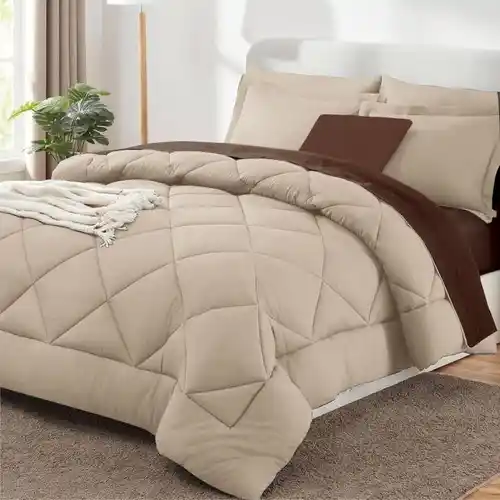 Edredón Nórdico 360gr de fibra bicolor reversible para invierno, extrasuave y transpirable - Printex Home