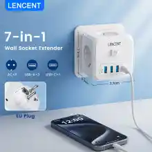 Enchufe 7en1 Multiusos Lencent + envío gratis
