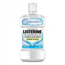 Enjuague bucal Listerine Advanced White Sabor Suave 500ml