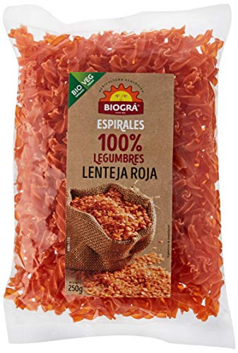 Espiral de Lentejas Rojas Biográ, 250 g