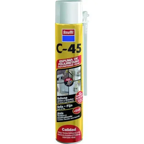 Espuma de poliuretano Krafft C-45 (750 ml) para aislamiento y sellado