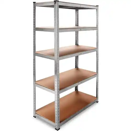 Estantería Metálica Galvanizada 875kg 5 Baldas Medidas 180 x 90 x 40 cm