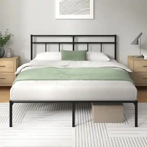 Estructura de cama con cabecero y somier 200x140cm Zinus Elias (30cm de alto)