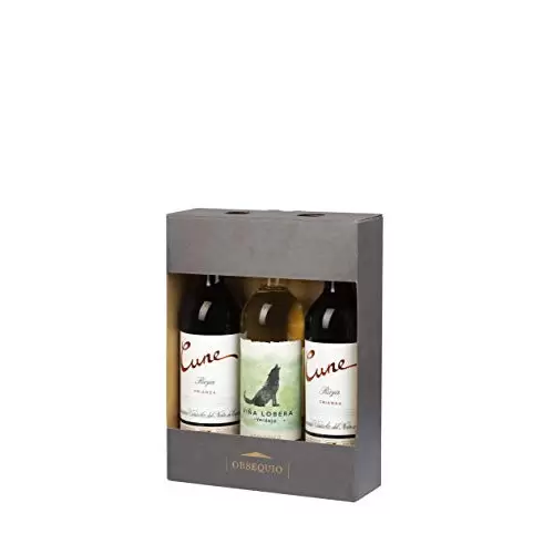 Estuche 2 botellas de Cune Crianza 75cl + Viña Lobera Verdejo Eco 75cl de regalo