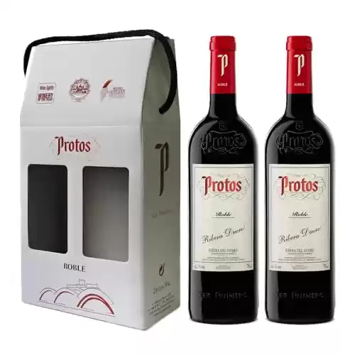 Estuche de 2 botellas vino Protos Roble Ribera del Duero, 75cl