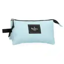 Estuche Pepe Jeans Aris con 3 compartimentos.