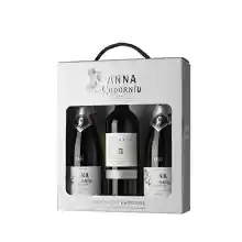 Estuche regalo 2x botellas de Cavas Anna de Codorníu + 1 Vino tinto Legaris Roble, DO Ribera del Duero