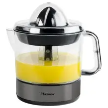 Exprimidor de cítricos Bestron con jarra extraíble y dos conos (0,7 L)
