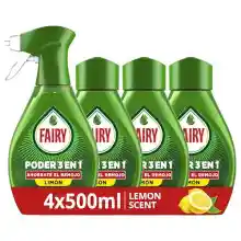 Fairy Poder 3 en 1 Limón Spray + 3 Recambios
