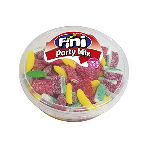 Fini Party Mix - Surtido de Gominolas de Sandía, Regaliz, Ladrillo, Plátano - Tarro 450 gr