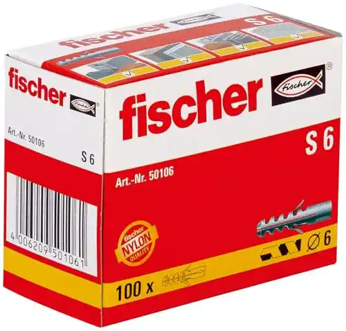 Fischer Tacos S 6 Nylon, 100 unidades