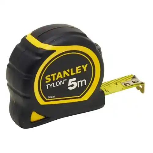 Flexómetro Stanley 5m x 19mm con revestimiento Tylon