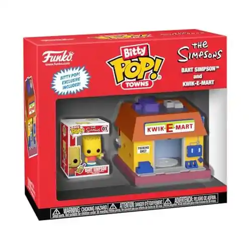 Funko Bitty Pop! Town The Simpsons Bart Simpson & Kwik-E-Mart