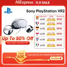 Gafas Sony PlayStation VR2 + Mandos VR2 Sense + Auriculares estéreo (desde las 00h del 11/11 hasta agotar stock)