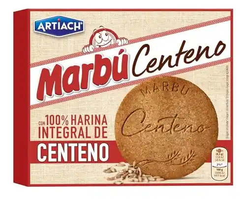 Galletas integrales Artiach Marbú de centeno 380g.