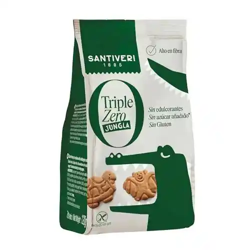 Galletas Santiveri Jungla Triple Zero (120 g) veganas y sin gluten