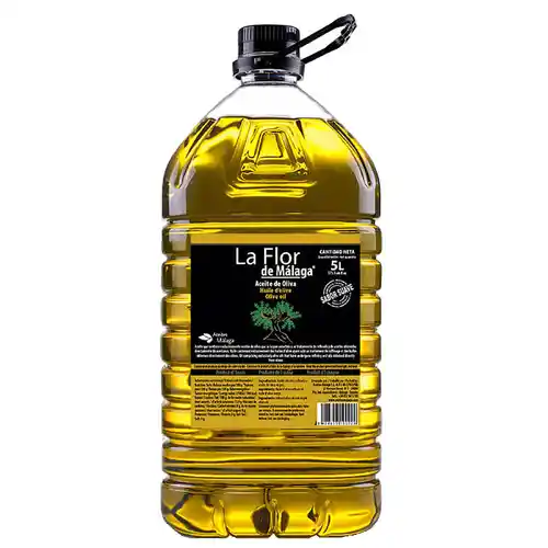Garrafa de 5L de Aceite de Oliva Suave La Flor de Málaga - 3,7€ / litro