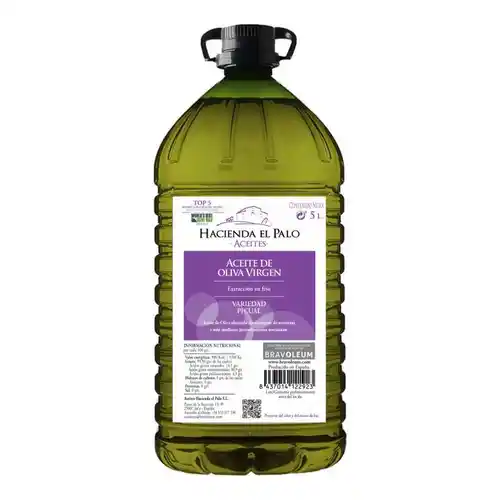 5L Aceite de Oliva Virgen Hacienda El Palo, Variedad Picual, Extracción en Frío, Puro y Natural - a 8,2€ el litro