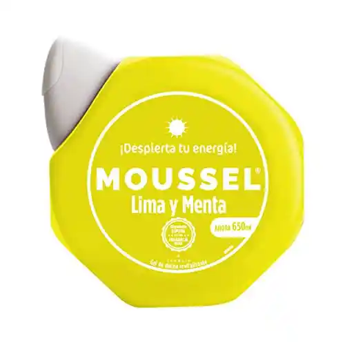 Gel de Ducha Revitalizante Moussel, con Lima y Menta, 650 ml