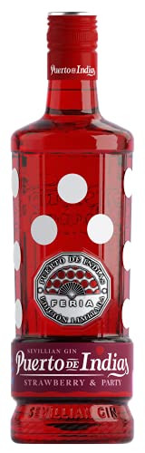 Ginebra Puerto de Indias - Edición Limitada Feria - Sabor Fresa Premium