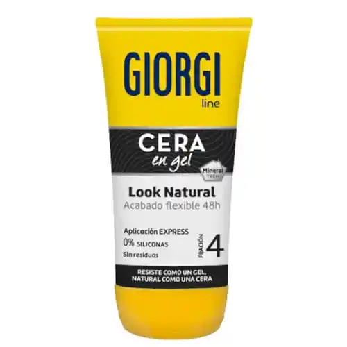 Giorgi Line - Cera en Gel Look Natural, Acabado Flexible 48h y Aplicación Express, Fijación 4 Ultra-Fuerte - 145 ml