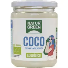 Grasa de Coco Ecológico 430 ml NaturGreen para cocinar o para tratamiento pelo y piel