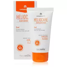 Heliocare Advanced Gel SPF 50 - Crema Solar Facial, Textura Gel, Ligera, Rápida Absorción, Antioxidante, Pieles Mixtas o Grasas, No Comedogénica, 50ml