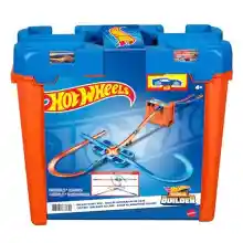 Hot Wheels Caja de Acrobacias Deluxe con accesorios para pistas de coches