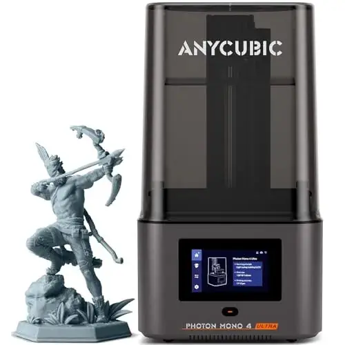 Impresora 3D ANYCUBIC Photon Mono 4 Ultra (6.04"x3.42"x6.49") con tecnología 10K