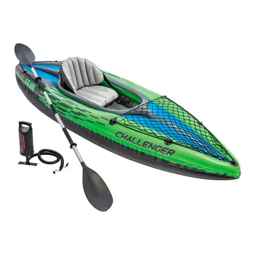 INTEX Kayak hinchable Challenger K1 + accesorios