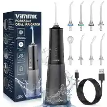 Irrigador Bucal Portatil Vimmk con 8 Boquillas