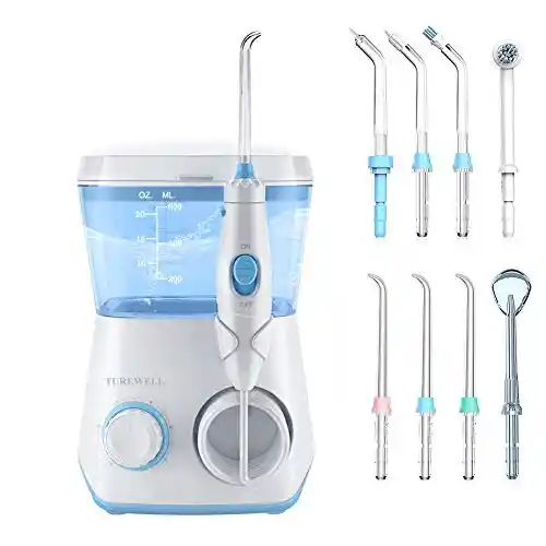 Irrigador dental TUREWELL 600 ML con 8 Boquillas