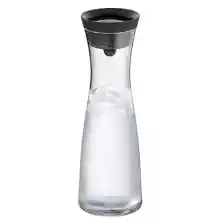 Jarra de vidrio WMF Basic 1L con tapa de silicona CloseUp Negra