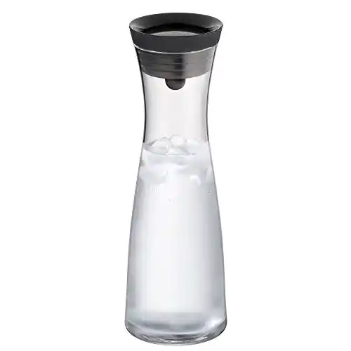 Jarra de vidrio WMF Basic 1L con tapa de silicona CloseUp Negra