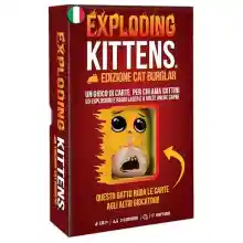 Juego de cartas Exploding Kittens Cat Burglar Edition con gato ladrón suave