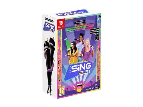 Juego de karaoke Let's Sing 2026 con 2 micrófonos USB para PS5/Switch
