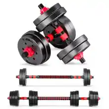 Juego de mancuernas ajustables JUPPLIES 2 en 1 (10 kg)